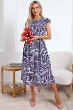 Платье Ольга (темно-синее/белое) П15885-45М LT Collection