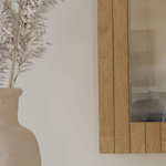 Зеркало настенное прямоугольное 1195х330 Пиафорте из дуба