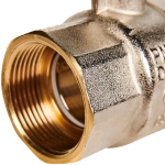 Кран шаровой полнопроходной STOUT - 1"1/4 (НР/ВР, PN40, Tmax 150°C, ручка-рычаг черная)