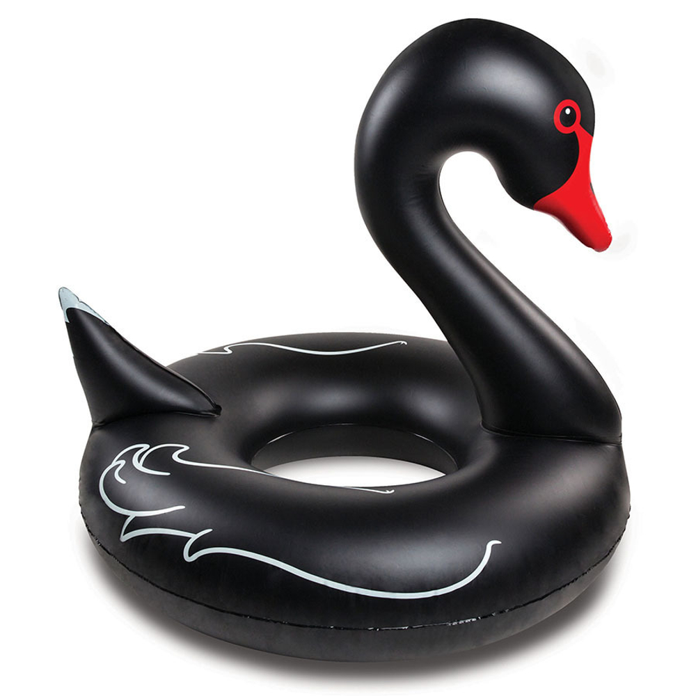 Круг надувной black swan