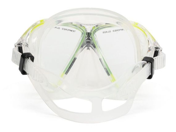 Набор маска+трубка Sargan Барракуда прозрачный/желтый