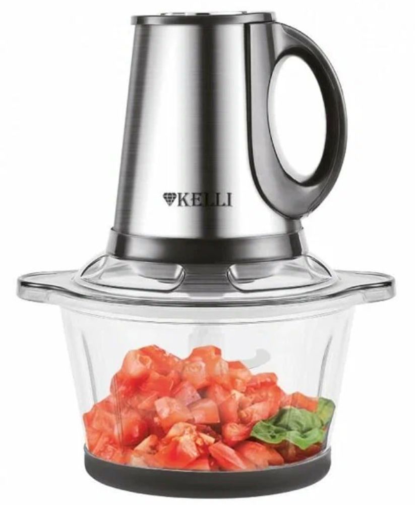 Измельчитель (чоппер) KELLI KL-5218, 2 скорости, двойной нож с 4-мя лезвиями, чаша 1,8 л, мощность 1200 Вт Измельчитель (чоппер) KELLI KL-5218, 2 скорости, двойной нож с 4-мя лезвиями, чаша 1,8 л, мощность 1200 Вт