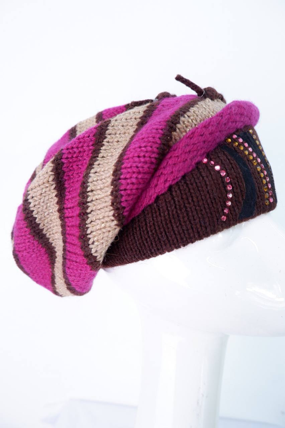 Шапка La planda со стразами, новая