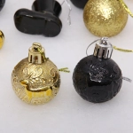 Набор украшений «Волшебное сияние» 4 см (13 предметов),золото/черный