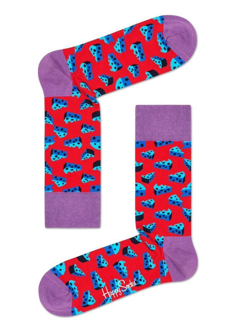 Носки унисекс Cheese Sock с кусочками сыра (Размер: 29) (Цвет: черный)