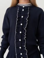 Кардиган школьный для девочки AT585 синий