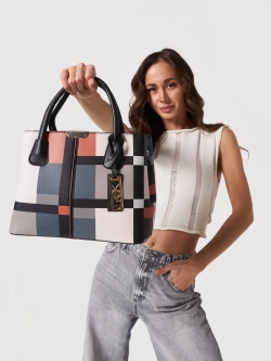 Сумка через плечо кожаная тоут классика средняя