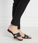 Кожаные шлепанцы brio Karl Lagerfeld - черный(KL85408)