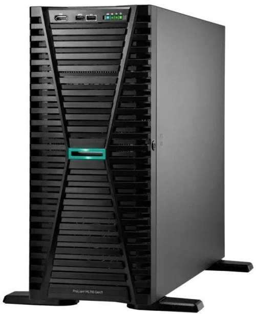 Сервер HPE/ML110 Gen11/1/Xeon Gold/5416S(16C/32T 30Mb)/2 GHz/32 Gb/VROC/8 SFF BC/2x1Gbe BASE-T/1 x 1000W Titanium