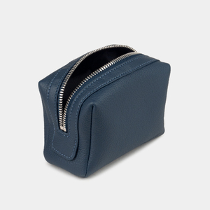 Несессер Mignon из кожи теленка синего цвета