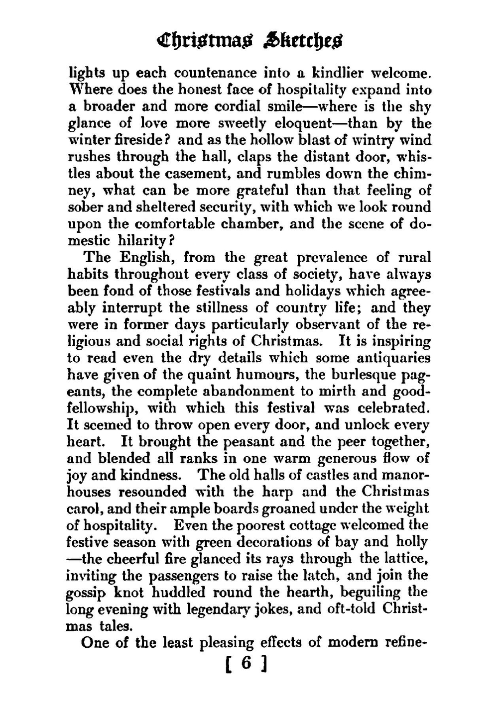 Christmas sketches | Washington Irving