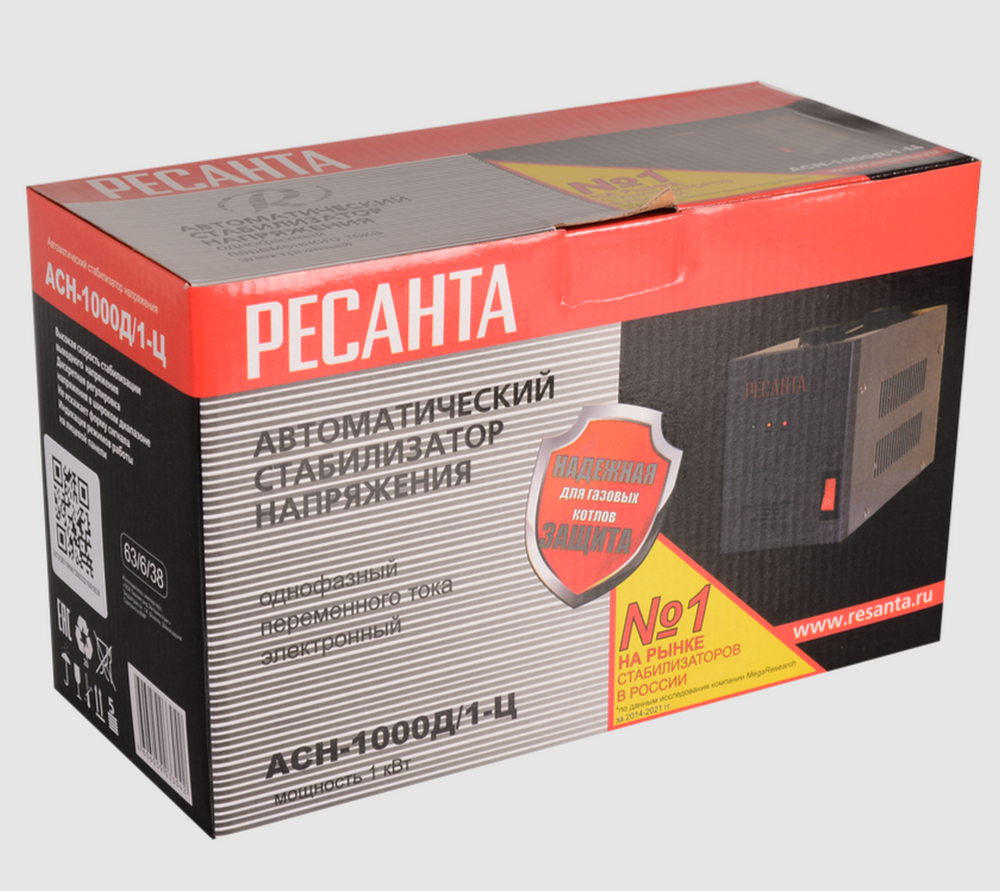 Стабилизатор напряжения Ресанта АСН-1000Д/1-Ц NEW
