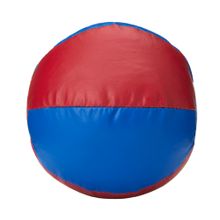 Медбол 3C144-K64, 2кг, иск.кожа, наполнитель резиновая крошка, диам. 19 см, маш сшивка, сине-красный