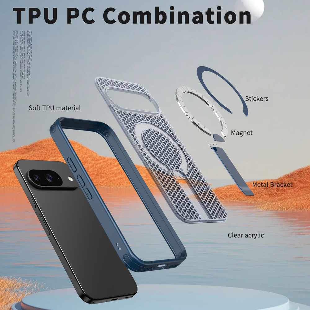 Прозрачный чехол Mesh Pro Magnetic Case для Google Pixel 9 / Pixel 9 Pro