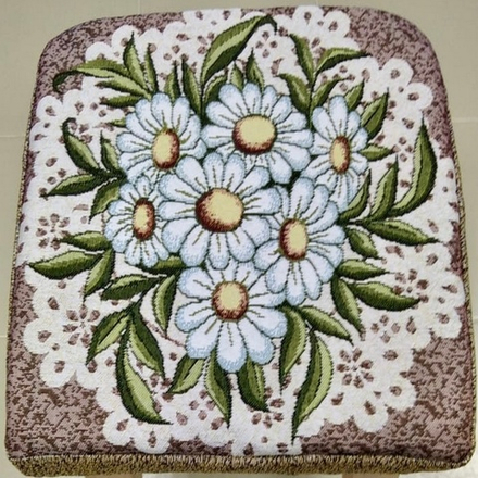 Чехол гобеленовый для табурета "ДВ.", дизайн: 336, размер 32*32см, Россия.