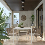 Стол обеденный - IKEA SEGERÖN/SEGERON, 147х91х75 см, бежевый/светло-серый, ИКЕА