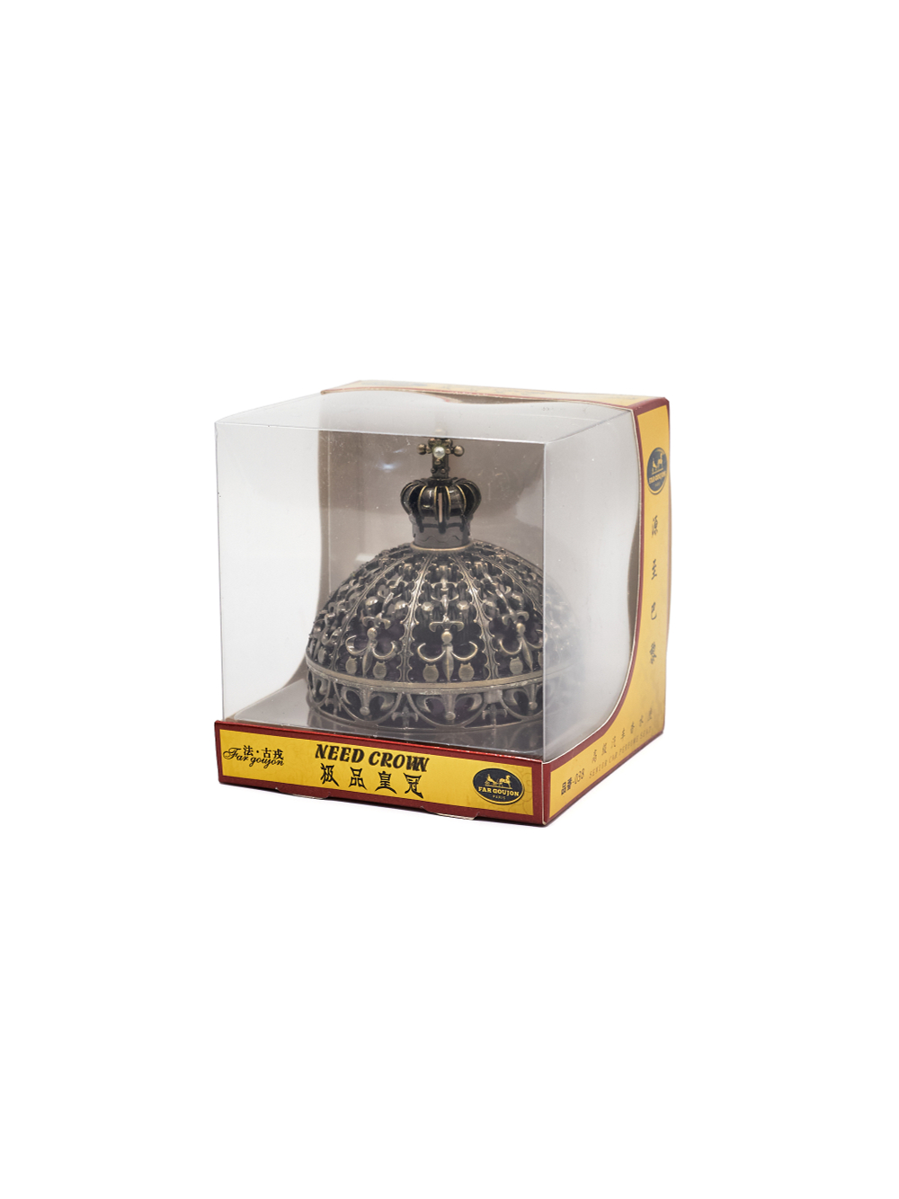 Ароматизатор для автомобиля на торпеду "Корона царская" бронзовая. Запах Автомобильный, 45 мл