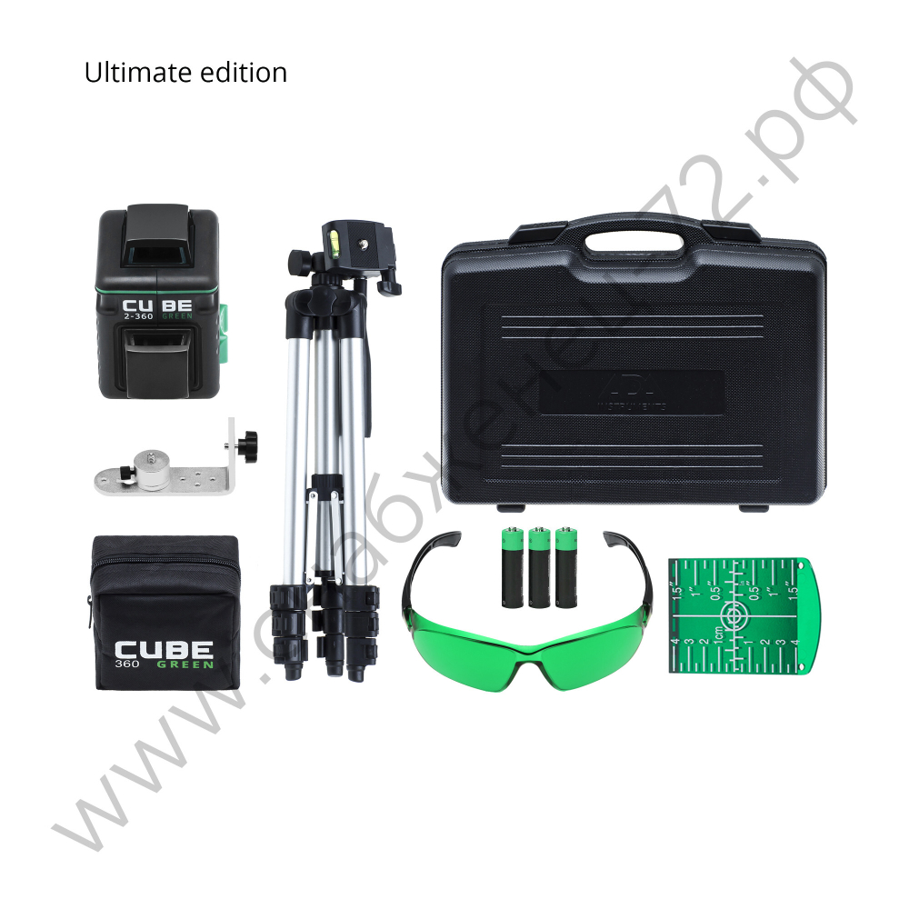 Лазерный уровень ADA CUBE 2-360 GREEN ULTIMATE EDITION