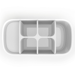 Органайзер для зубных щеток easystore™, 13х9,5х17,5 см, белый