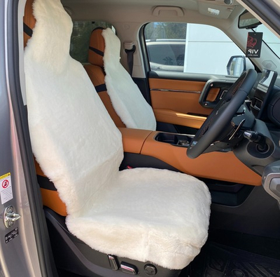 Накидки чехлы на сиденье авто мех натуральная овчина, набор 2 шт.