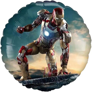 Фольгированный шар «Железный человек на орбите», 46 см