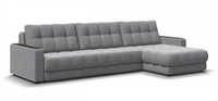 Угловой диван Босс Макс Велюр Монолит сталь