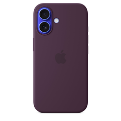 Чехол Apple iPhone 16 Silicone Case with MagSafe Plum MYY43