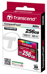 Карта памяти CompactFlash 256MB Transcend TS256GCF800