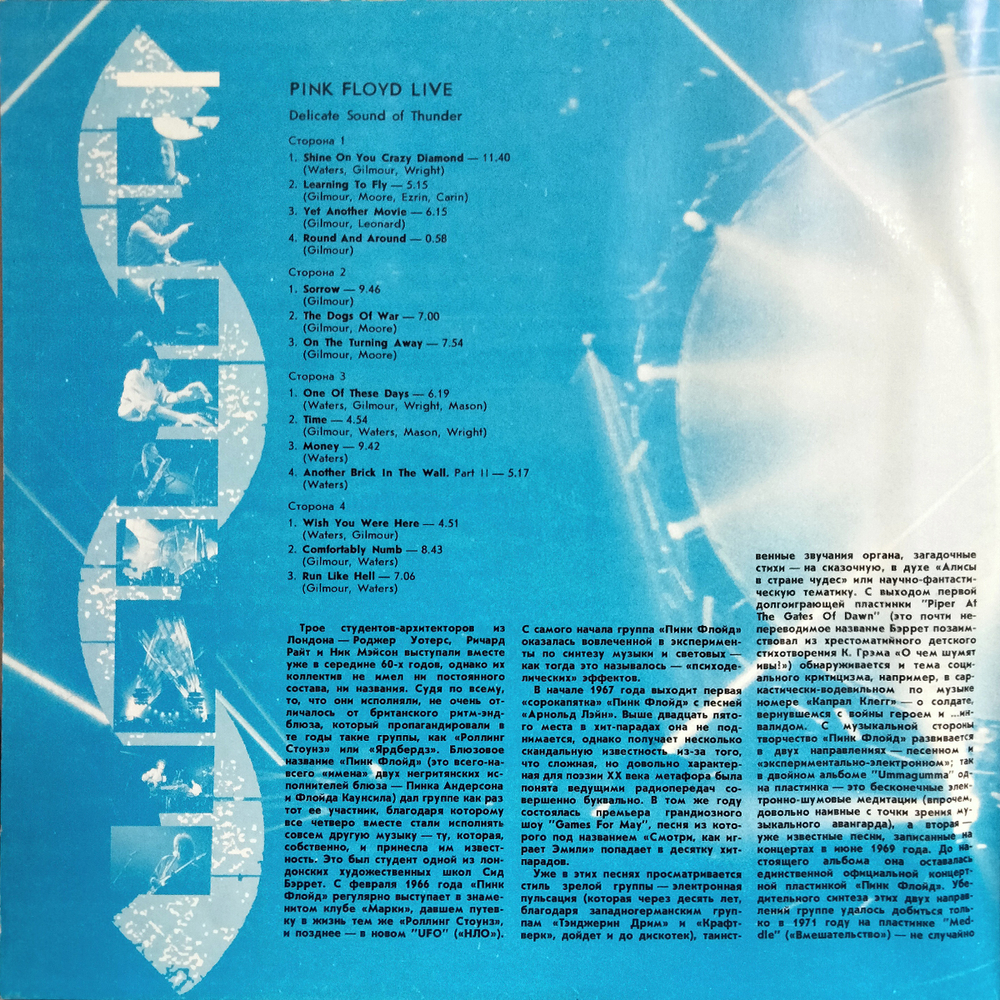 Pink Floyd / Delicate Sound Of Thunder (2LP)