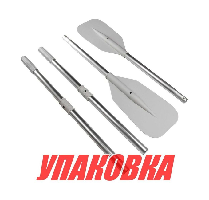 Весло 152 см серое (комплект из двух весел) (упаковка из 6 шт.)