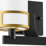 731627 Бра CERO 2х40W E14 ЧЕРНЫЙ/ЗОЛОТО/БЕЛЫЙ