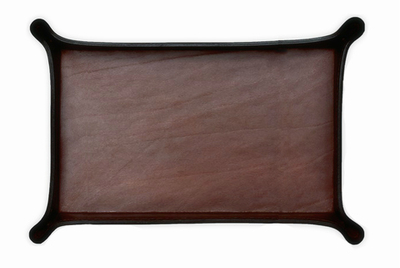 Лоток А4 фигурный LUXE из кожи Full Grain Bologna Brown