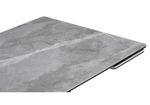 Керамический стол Woodville Дарвин 160(220)х89 серый мрамор larka grey, черный