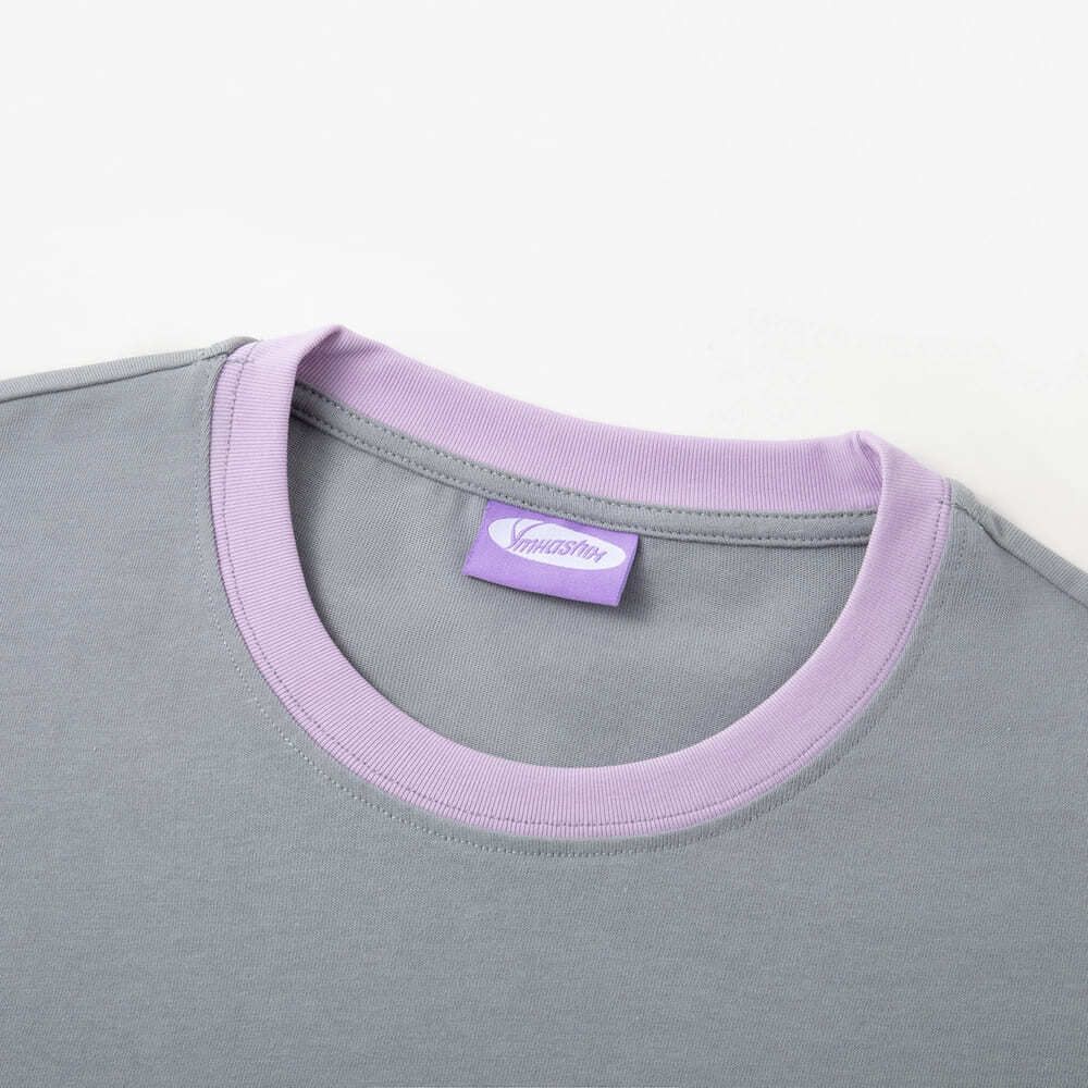 Футболка Ymkashix Love серая / пурпурная