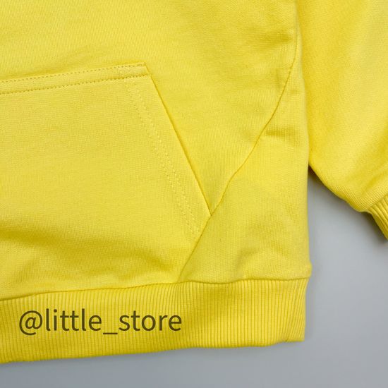 Толстовка из футера "One love" Желтая