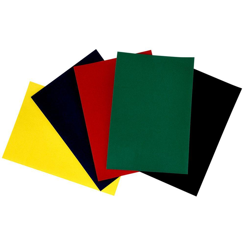 Бумага 5цв. 5л. бархатная 175х250мм (Каляка-Маляка)