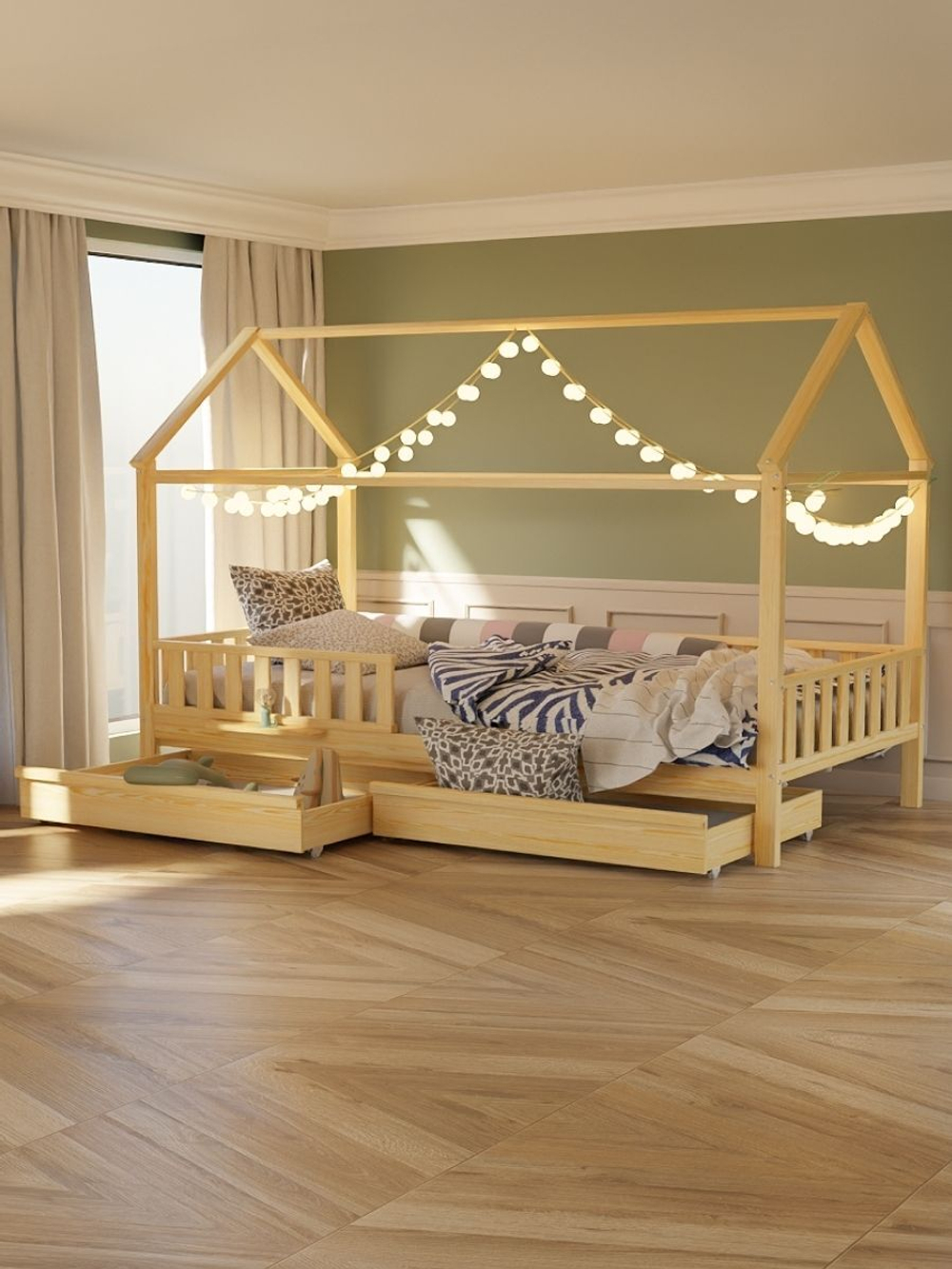 Выдвижные ящики Авила из массива березы