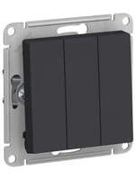 Выключатель 1-кл Schneider Electric Atlas Design карбон ATN001011