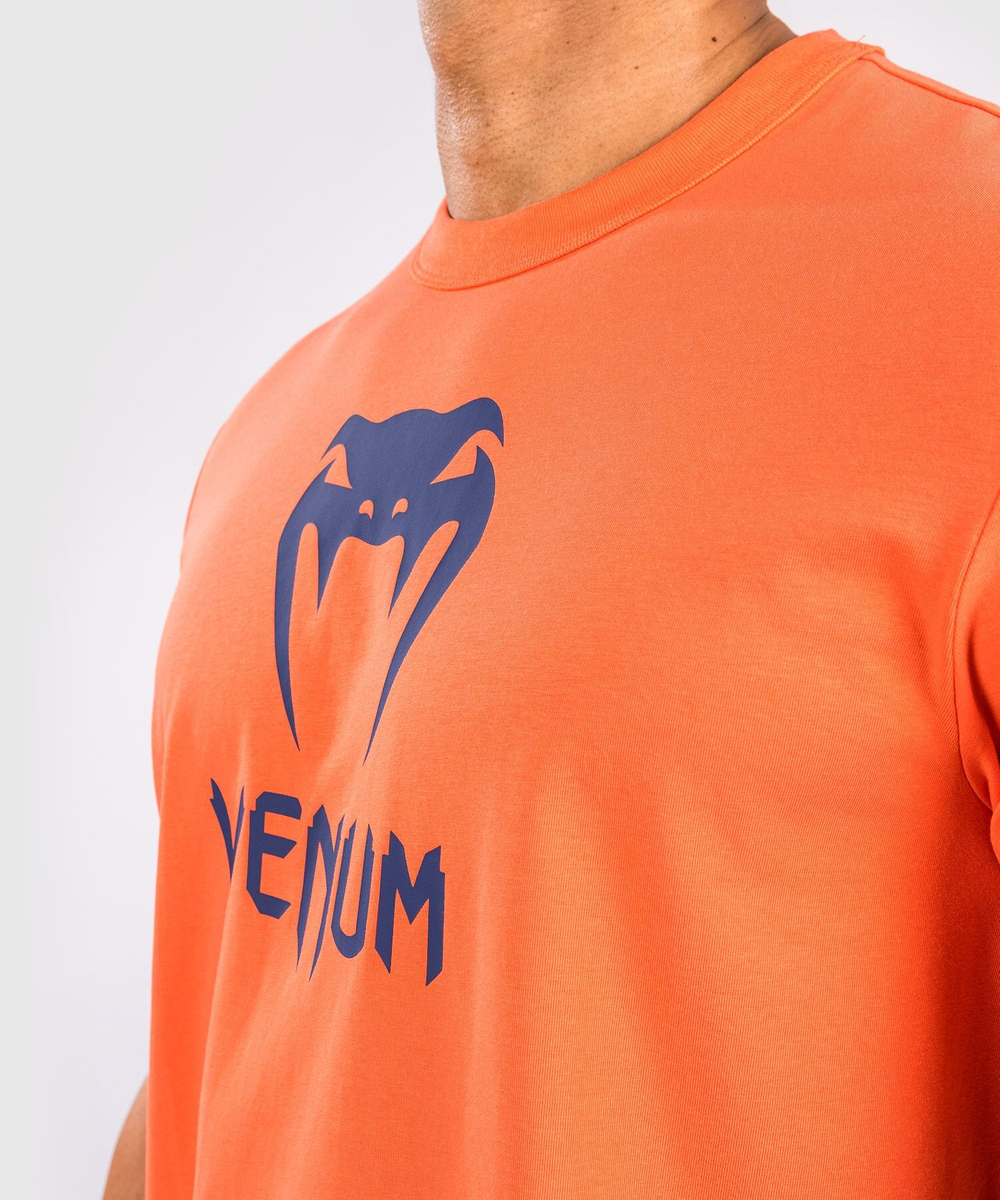 Футболка Venum Classic Orange/Navy Blue