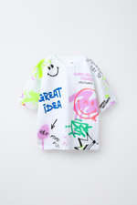 Футболка с принтом grasmileyworld®