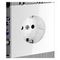 Розетка встраиваемая Voltum S70 с заземлением 16А, (белый глянцевый) VLS040101