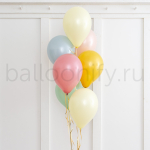 Фонтан шаров "Гармония пастели и золота"