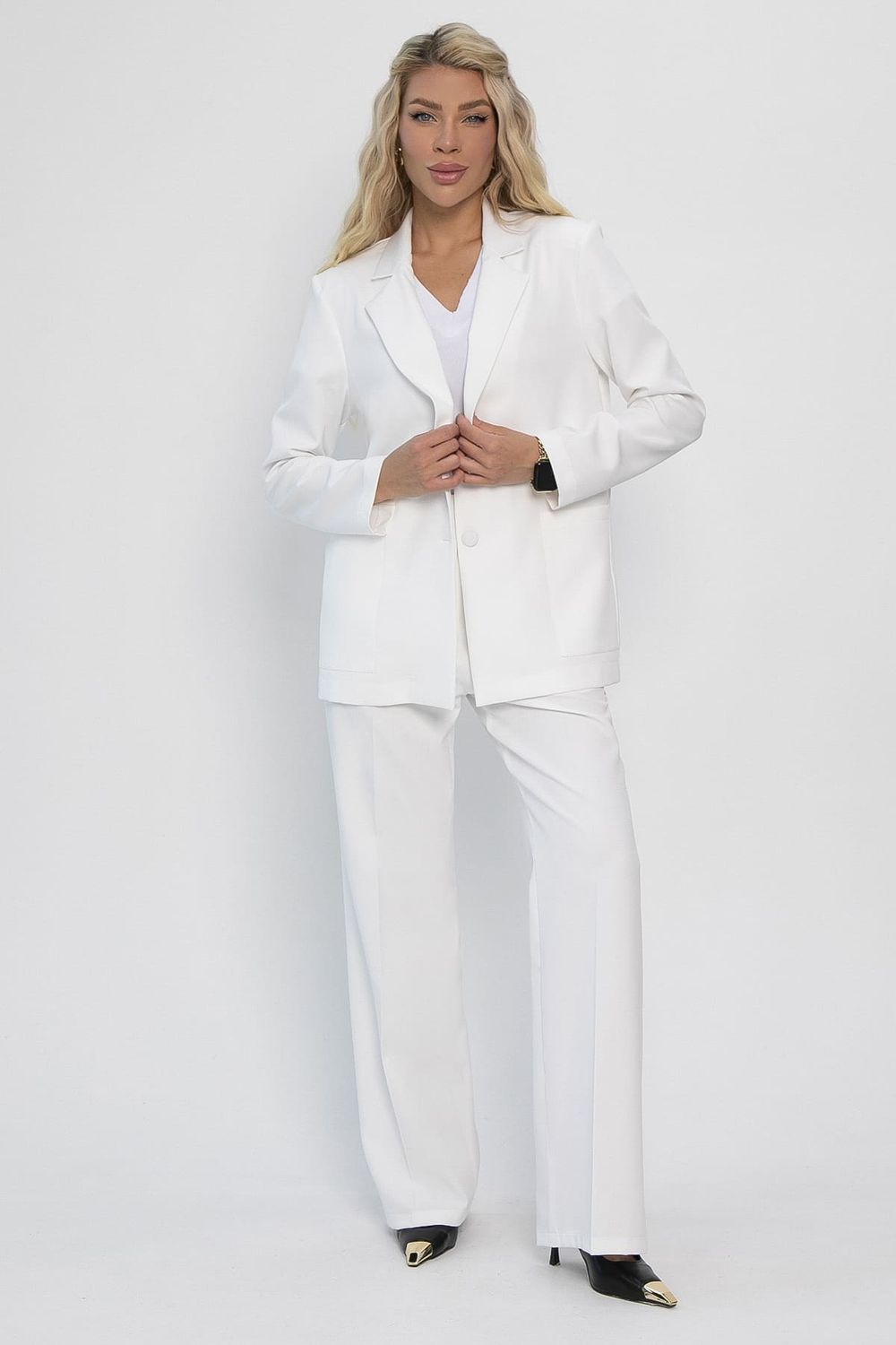 Брюки Брайн (белые) Б13888-33М LT Collection