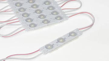 Светодиодный модуль с линзой SMD2835/3LED, 60х13х4мм, 1W, 130lm, 7000K Белый