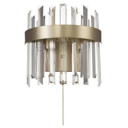 Citilux Лаура CL301422 Бра хрустальное с выключателем Шампань