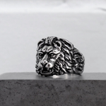 Печатка из стали "Голова льва"