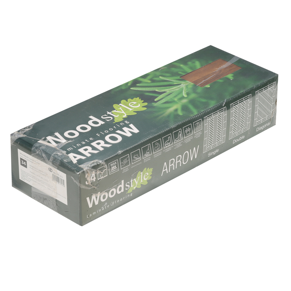 Ламинат 34 класс Woodstyle Arrow дуб кивер 1,32 кв.м 12 мм с фаской художественный