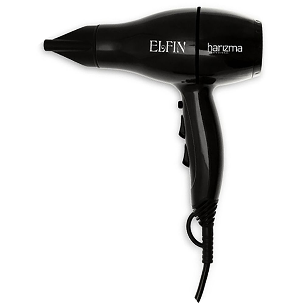 Фен Harizma Elfin, 1900 Вт, черный (h10221-06)