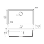 Кухонная мойка Omoikiri Yamakawa 75T-Integra-BL Tetogranit/черный