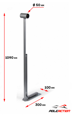 Модель №2 – стойка балетного (хореографического) станка одноуровневого